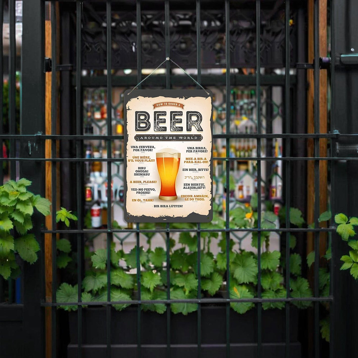 ColourMost™ Metal Bar/Posters Art Paint By Numbers- Beer Please! #01（20x30cm /7.8"x11.8"）