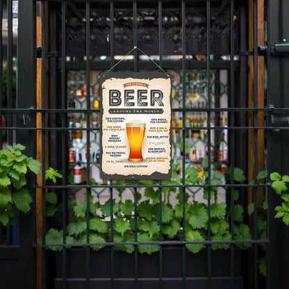 ColourMost™ Metal Bar/Posters Art Paint By Numbers- Beer Please! #01（20x30cm /7.8"x11.8"）