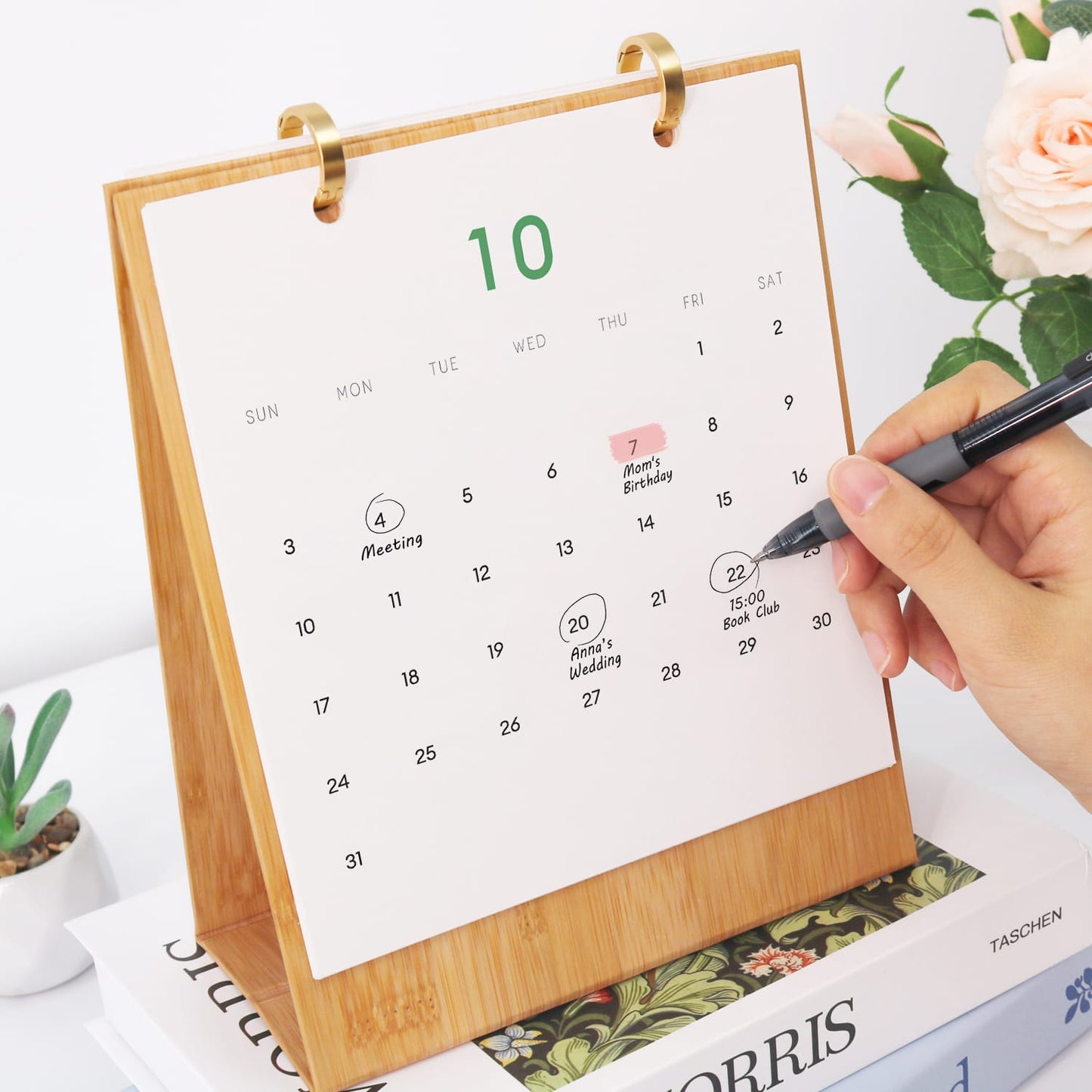 ColourMost™ 2027 Desk Calendar Series –  Plants /Paint by Numbers(18.2cm x 22.5cm)