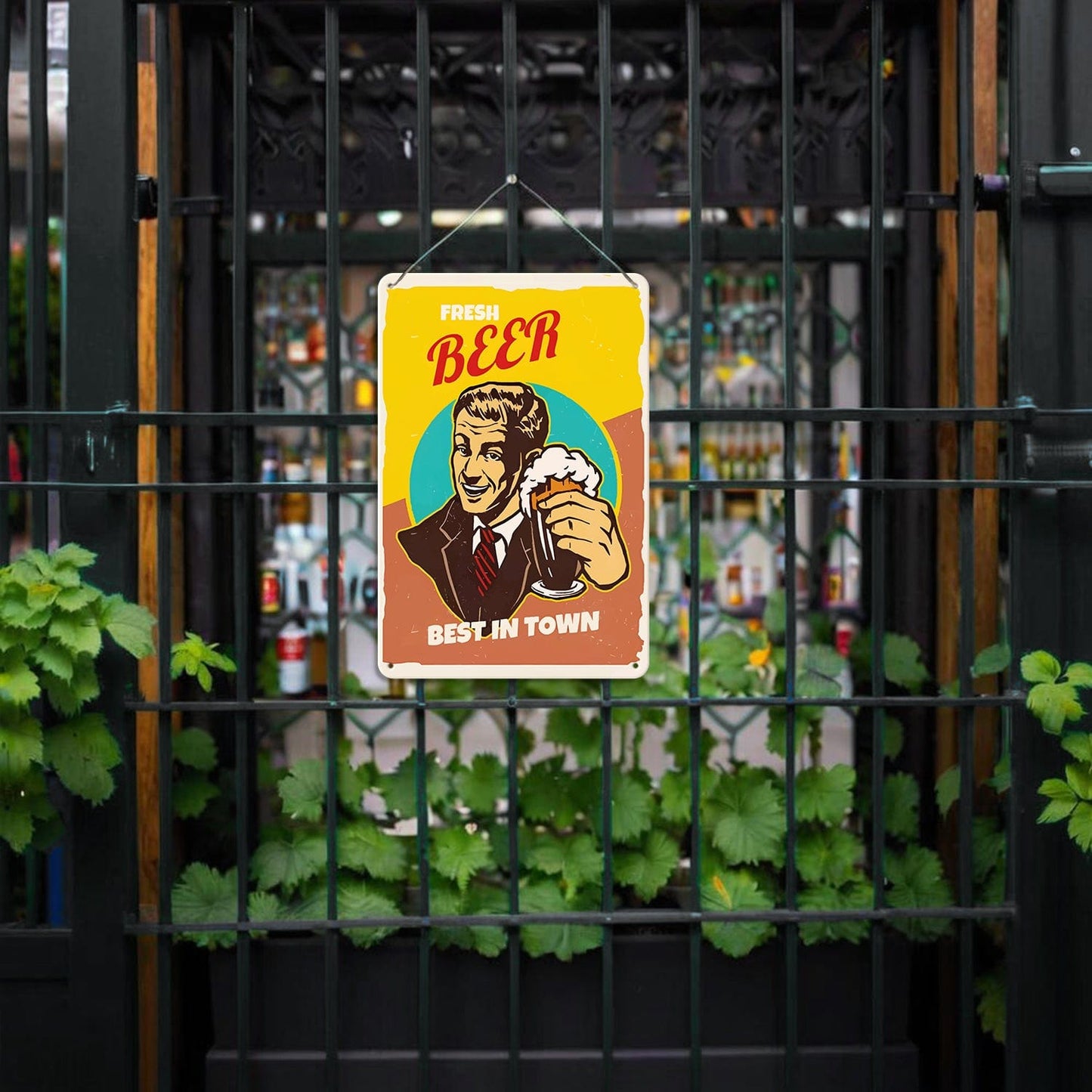 ColourMost™ Metal Bar/Posters Art Paint By Numbers- Fresh Beer, Best in Town #05 (20x30cm /7.8"x11.8"）