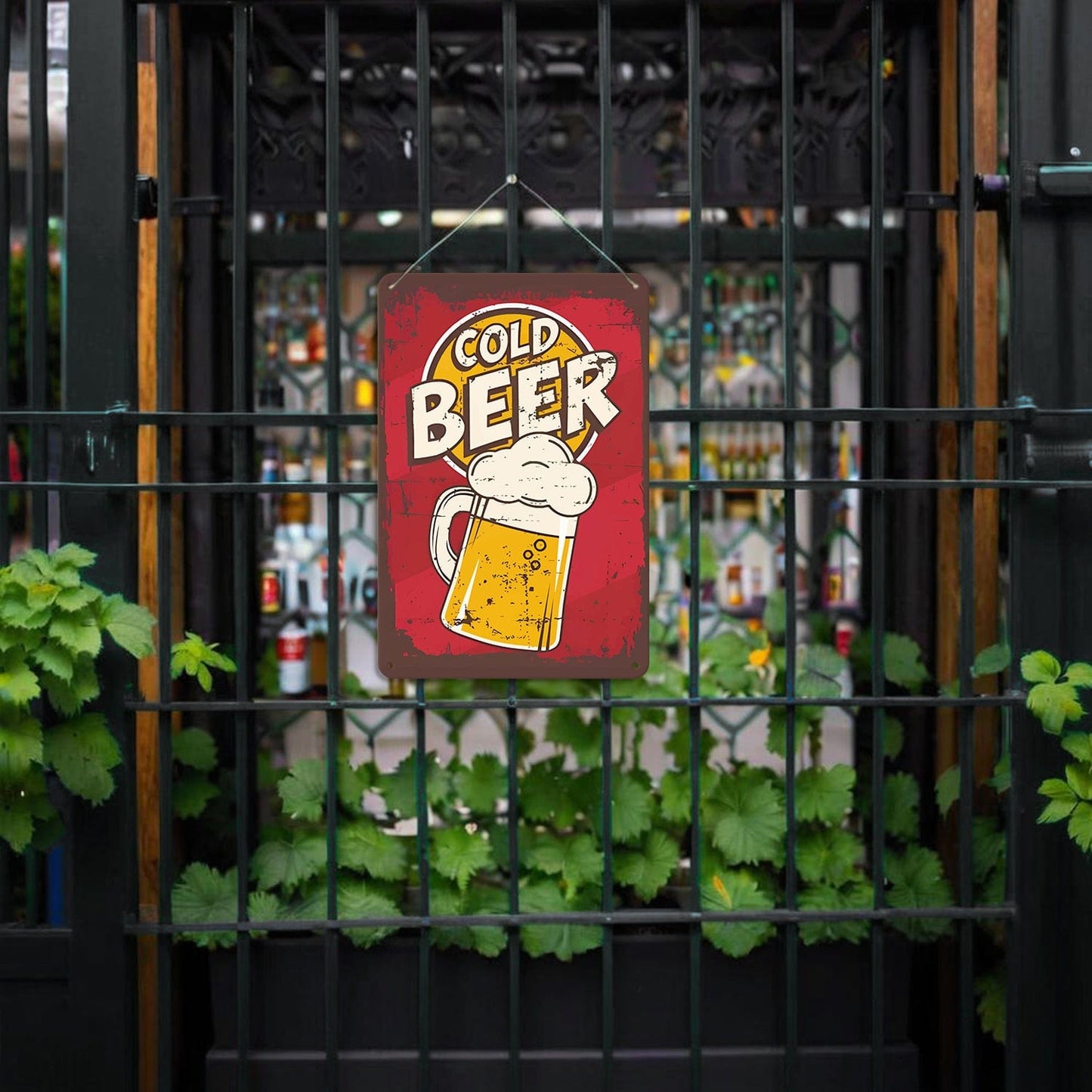 ColourMost™ Metal Bar/Posters Art Paint By Numbers- Cold Beer Classic  #06(20x30cm /7.8"x11.8"）