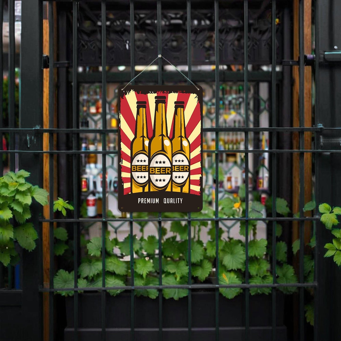 ColourMost™ Metal Bar/Posters Art Paint By Numbers- Premium Beer Trio #2 (20x30cm /7.8"x11.8"）