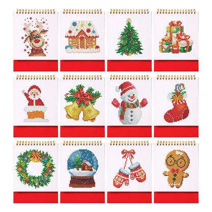 ColourMost™ 2026 Desk Calendar Series – Christmas /Diamond Painting(17cm x 15cm)