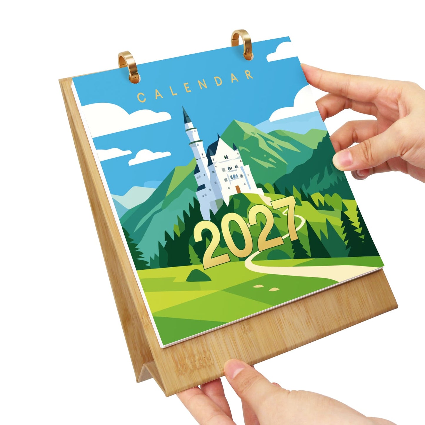 ColourMost™ 2027 Desk Calendar Series –  Wanderlust /Paint by Numbers(18.2cm x 22.5cm)