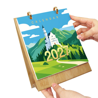 ColourMost™ 2027 Desk Calendar Series –  Wanderlust /Paint by Numbers(18.2cm x 22.5cm)