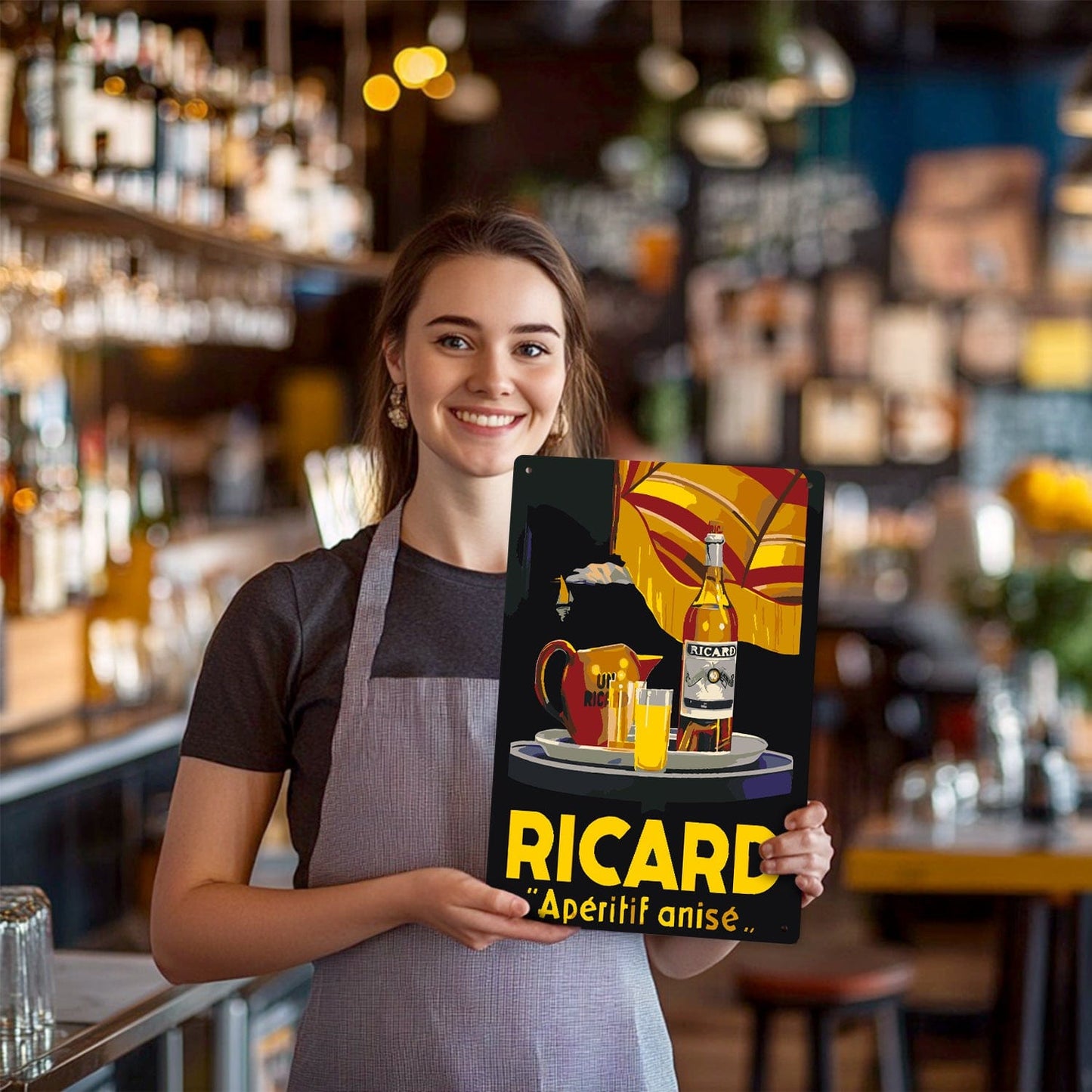 ColourMost™ Metal Bar/Posters Art Paint By Numbers- Ricard Moment #19 (20x30cm /7.8"x11.8"）