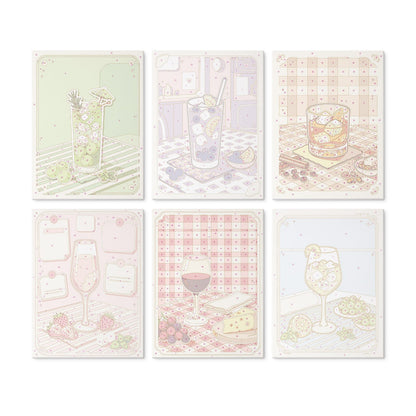 Mini Paint by Numbers Kit - Sip & Chill ｜6 Canvas Panels