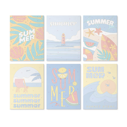 Mini Paint by Numbers Kit - Endless Summer ｜6 Canvas Panels