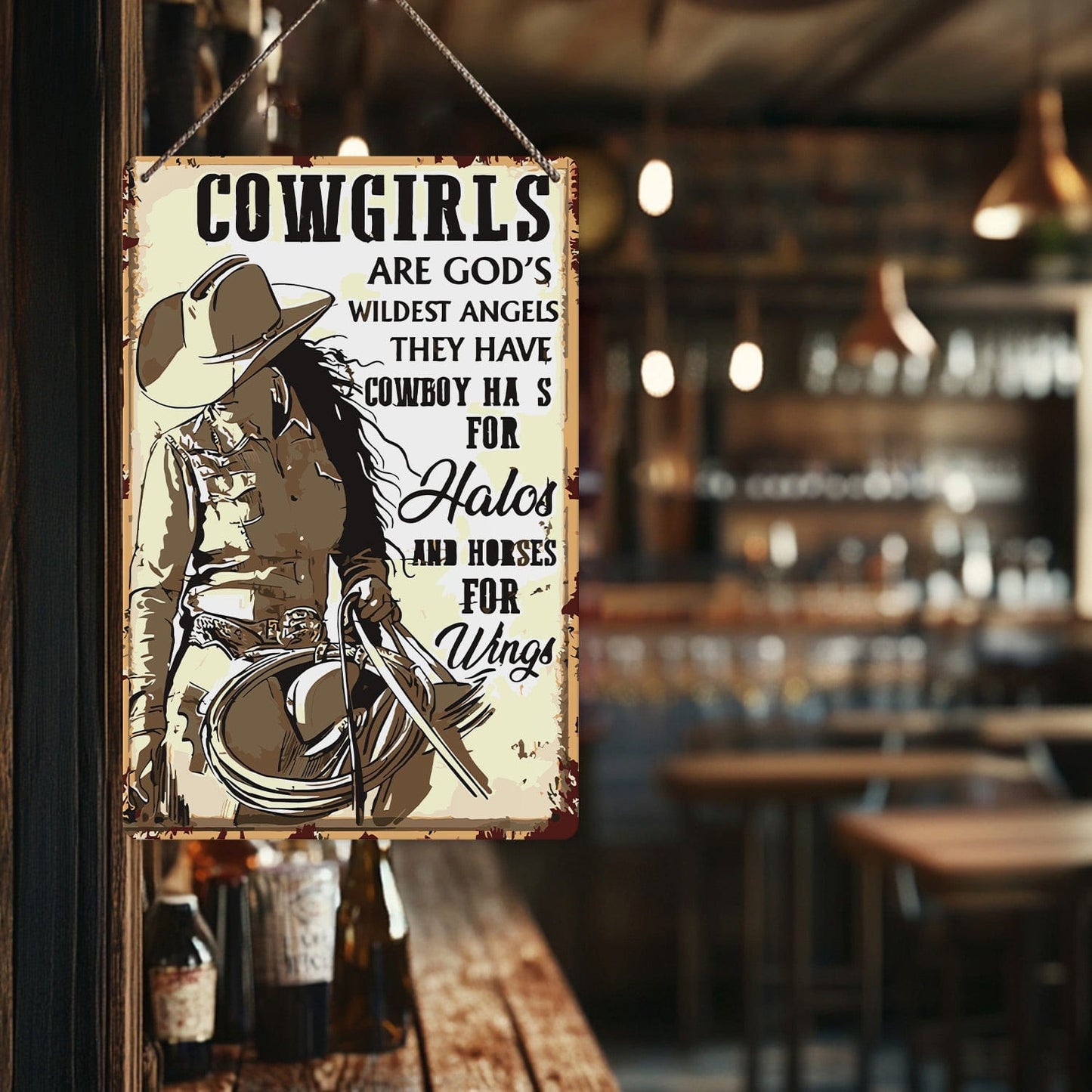 ColourMost™ Metal Bar/Posters Art Paint By Numbers- Wild Angels #24 (20x30cm /7.8"x11.8"）