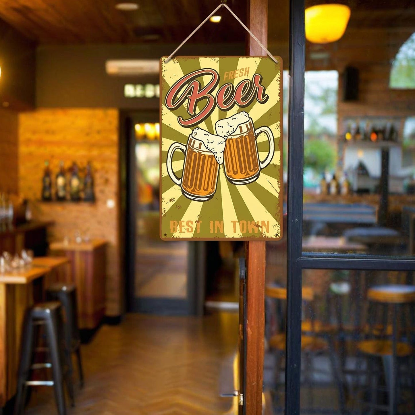 ColourMost™ Metal Bar/Posters Art Paint By Numbers- Cheers to Fresh Beer #10 (20x30cm /7.8"x11.8"）