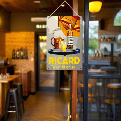 ColourMost™ Metal Bar/Posters Art Paint By Numbers- Ricard Apéritif Anisé #17 (20x30cm /7.8"x11.8"）