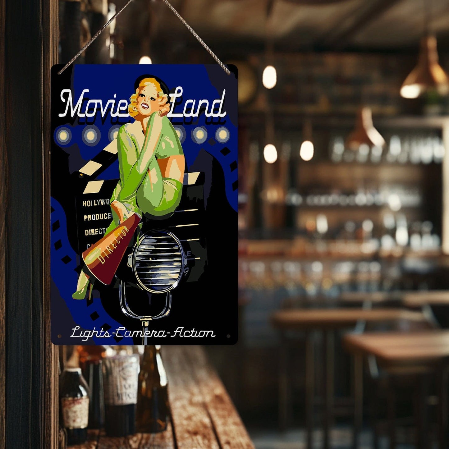 ColourMost™ Metal Bar/Posters Art Paint By Numbers- Movie Star #25 (20x30cm /7.8"x11.8"）