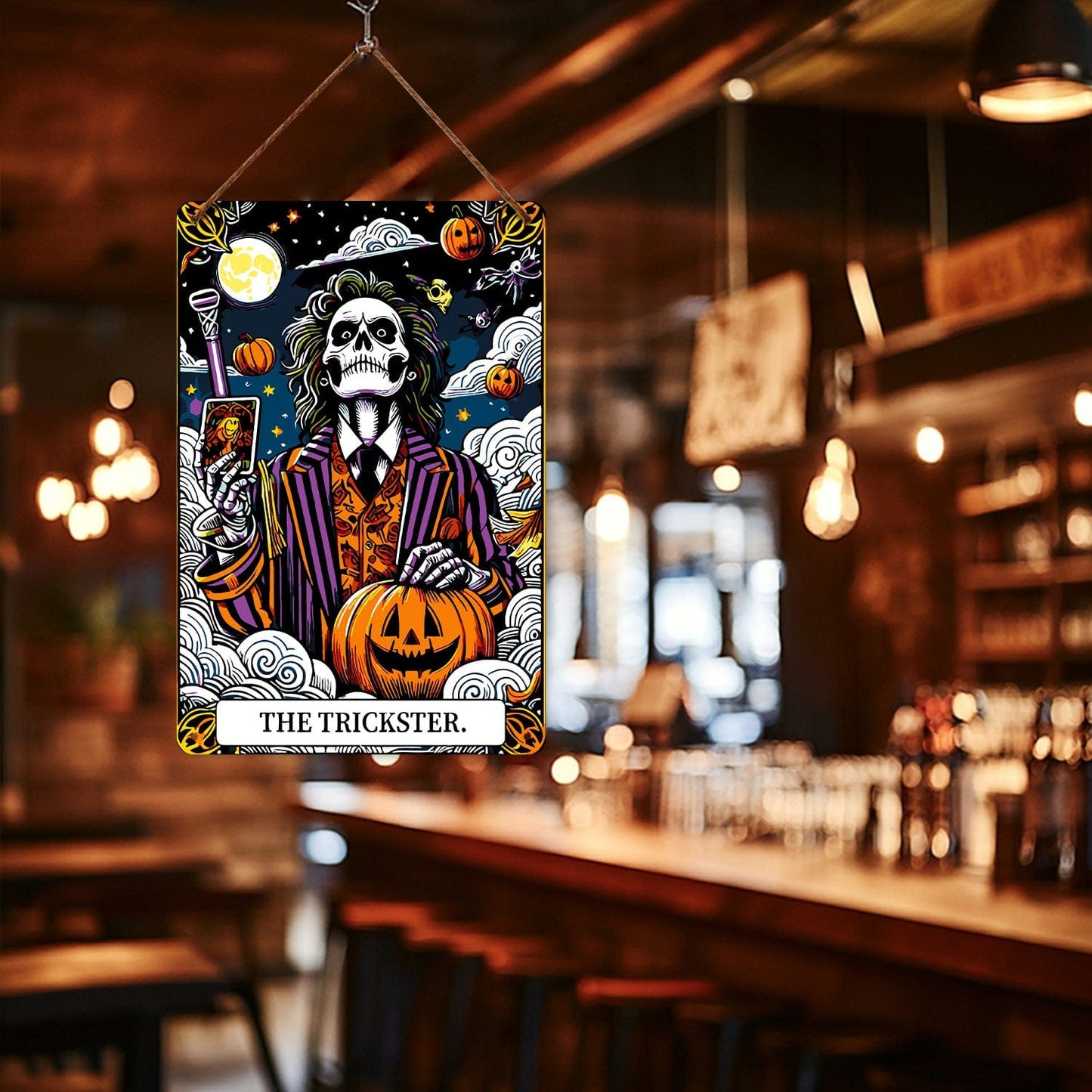 ColourMost™ Metal Bar/Posters Art Paint By Numbers- Haunted Selfie #30 (20x30cm /7.8"x11.8"）