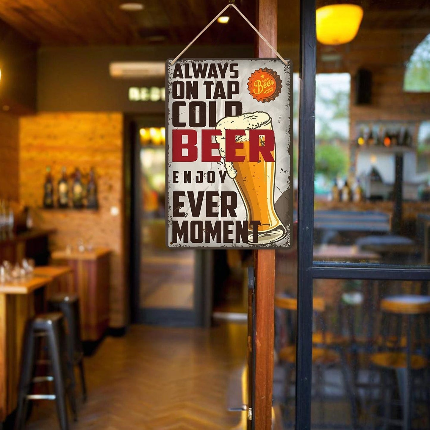 ColourMost™ Metal Bar/Posters Art Paint By Numbers- Always on Tap #08 (20x30cm /7.8"x11.8"）