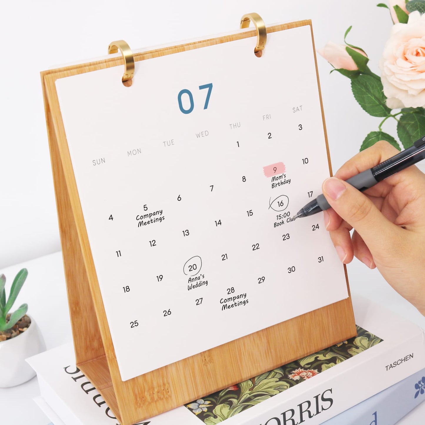 ColourMost™ 2027 Desk Calendar Series –  On the Move /Paint by Numbers(18.2cm x 22.5cm)