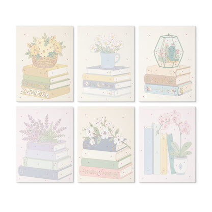 Mini Paint by Numbers Kit - Quiet Blooms ｜6 Canvas Panels