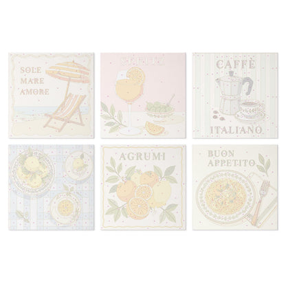 Mini Paint by Numbers Kit - La Dolce Vita ｜6 Canvas Panels