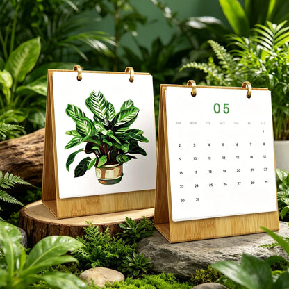 ColourMost™ 2027 Desk Calendar Series –  Plants /Paint by Numbers(18.2cm x 22.5cm)