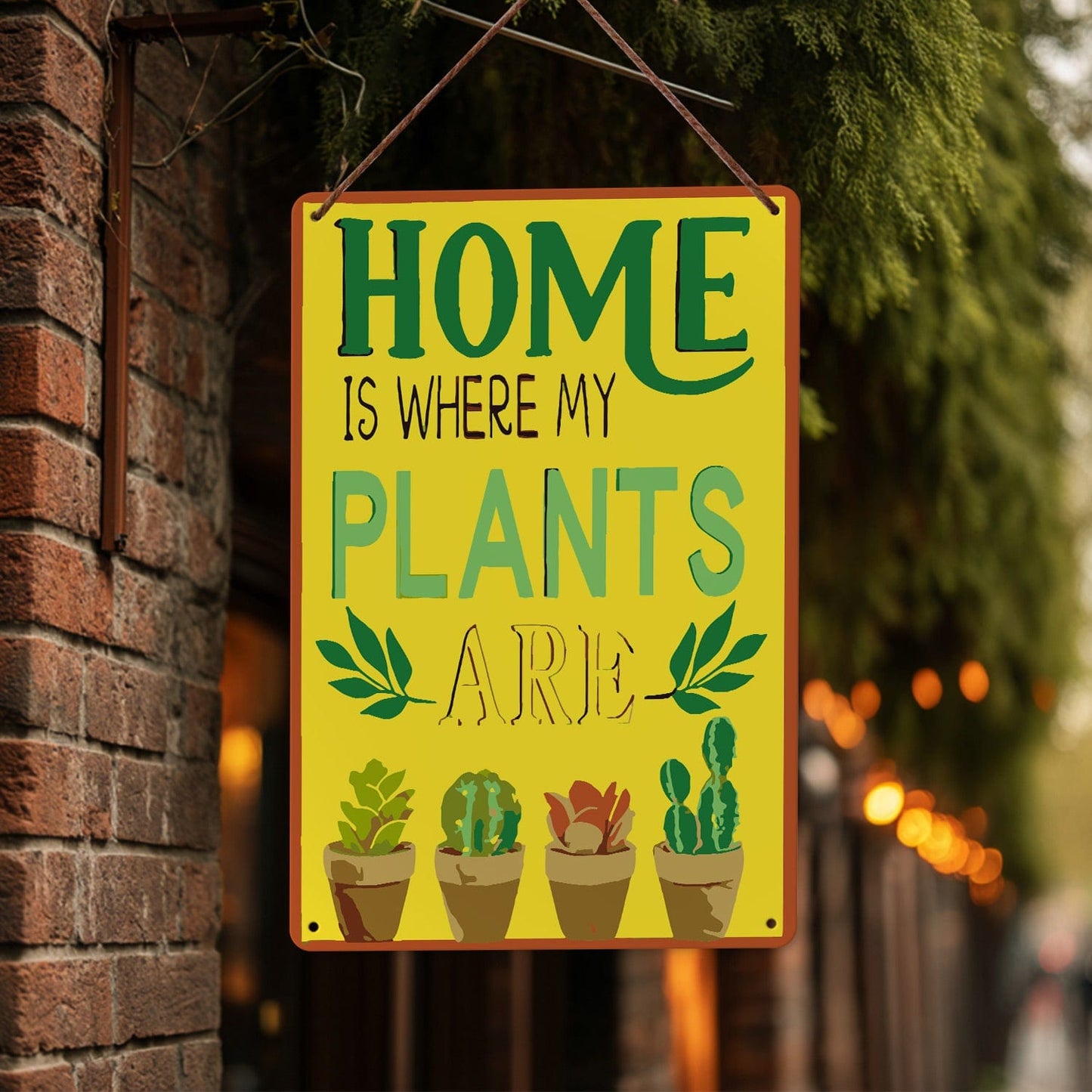 ColourMost™ Metal Bar/Posters Art Paint By Numbers- Home Is Where My Plants Are #33 (20x30cm /7.8"x11.8"）