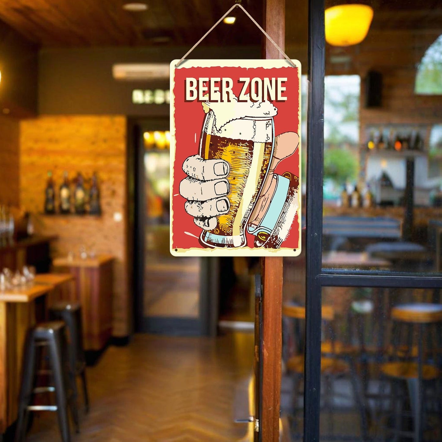 ColourMost™ Metal Bar/Posters Art Paint By Numbers- Beer Zone Cheers #03 (20x30cm /7.8"x11.8"）