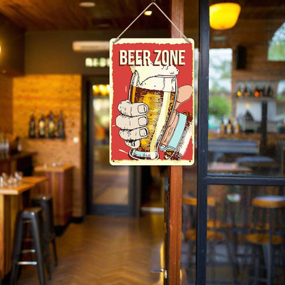 ColourMost™ Metal Bar/Posters Art Paint By Numbers- Beer Zone Cheers #03 (20x30cm /7.8"x11.8"）