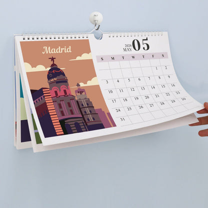 ColourMost™ 2026 Calendar Series – World Scenic Spots / Animal Series /Paint by Numbers(28.3cm x 21cm)