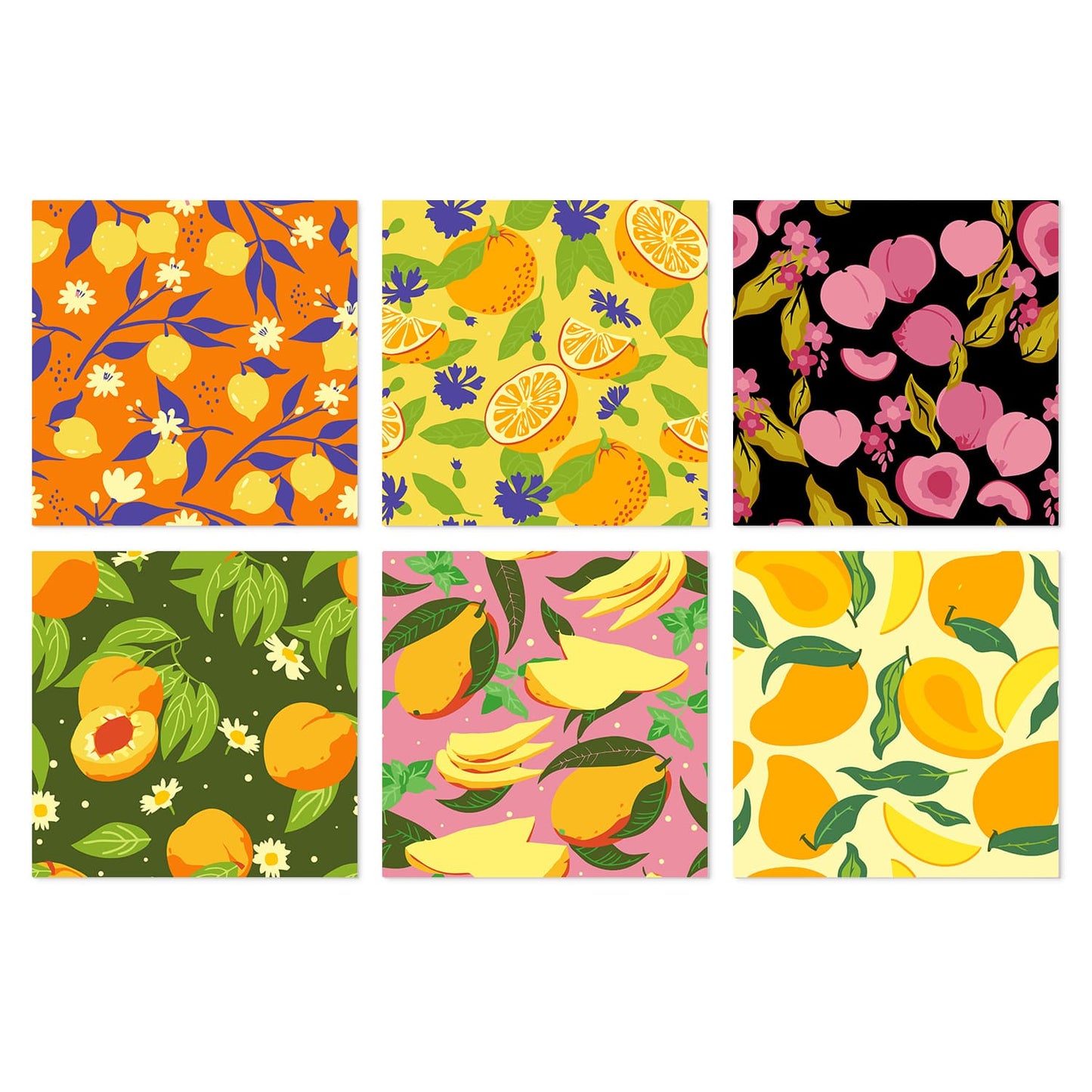 Mini Paint by Numbers Kit - Fruitful Blooms ｜6 Canvas Panels