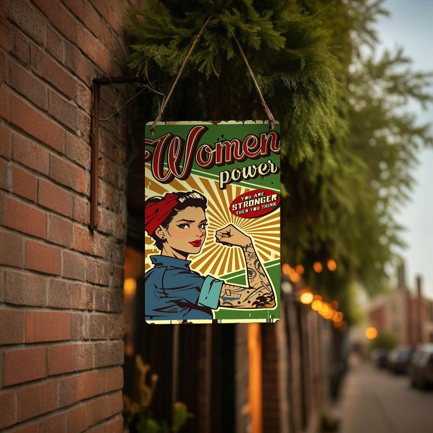 ColourMost™ Metal Bar/Posters Art Paint By Numbers- Women Power #20 (20x30cm /7.8"x11.8"）