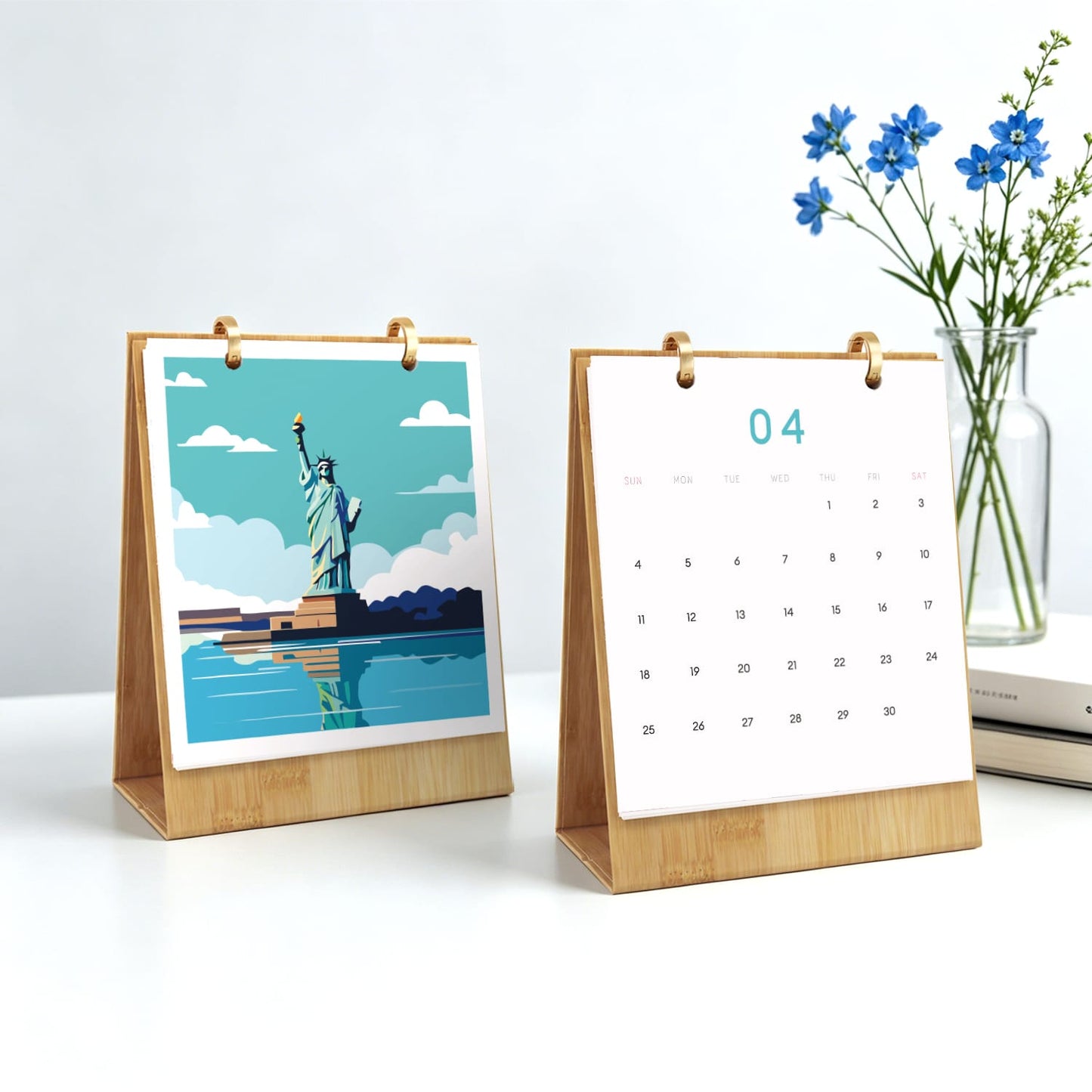 ColourMost™ 2027 Desk Calendar Series –  Wanderlust /Paint by Numbers(18.2cm x 22.5cm)