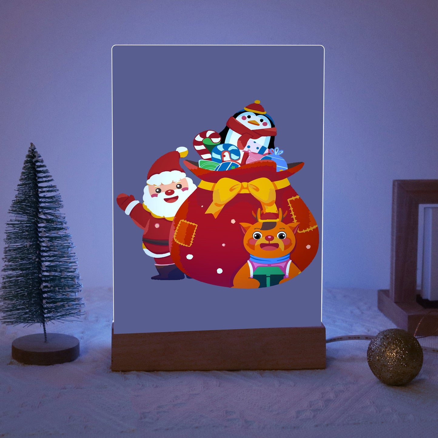 ColourMost™ LED Paint by Numbers Series #06: 'Santa’s Gift Bag' (6"x8" / 15x20cm)