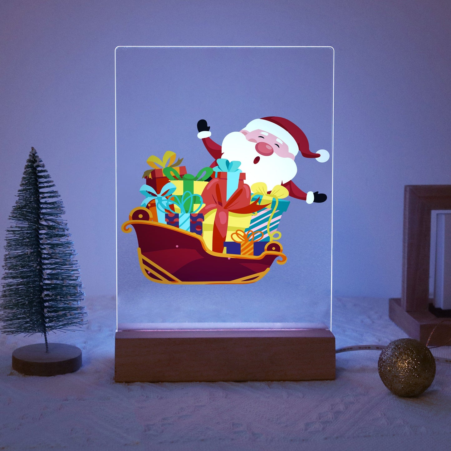 ColourMost™ LED Paint by Numbers Series #02: 'Santa Sleigh' (6"x8" / 15x20cm)