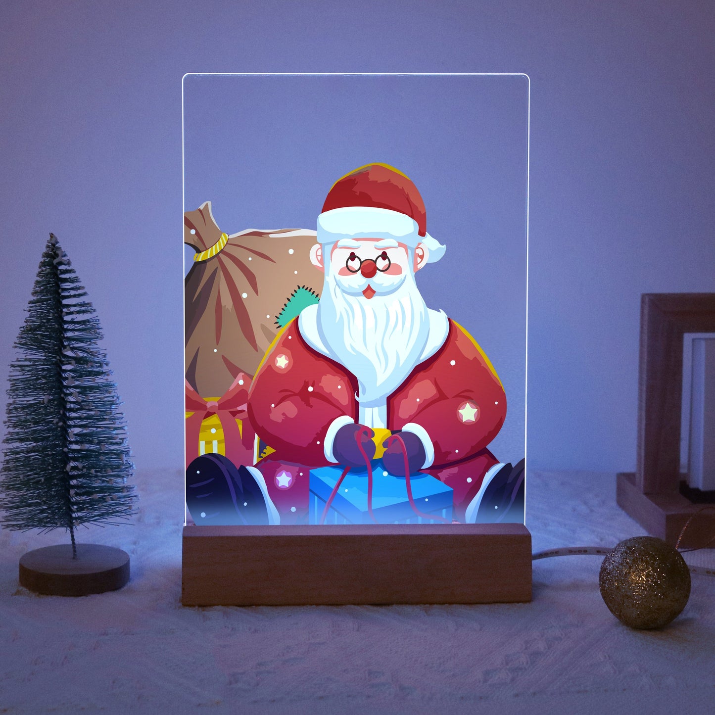 ColourMost™ LED Paint by Numbers Series #10: 'Classic Santa' (6"x8" / 15x20cm)