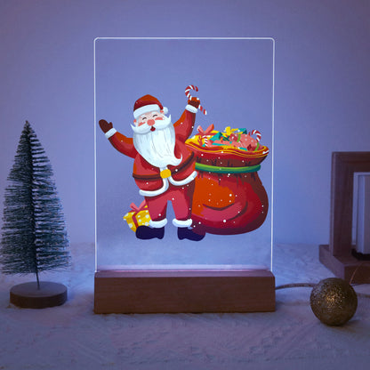 ColourMost™ LED Paint by Numbers Series #09: 'Santa with Gift Bag' (6"x8" / 15x20cm)