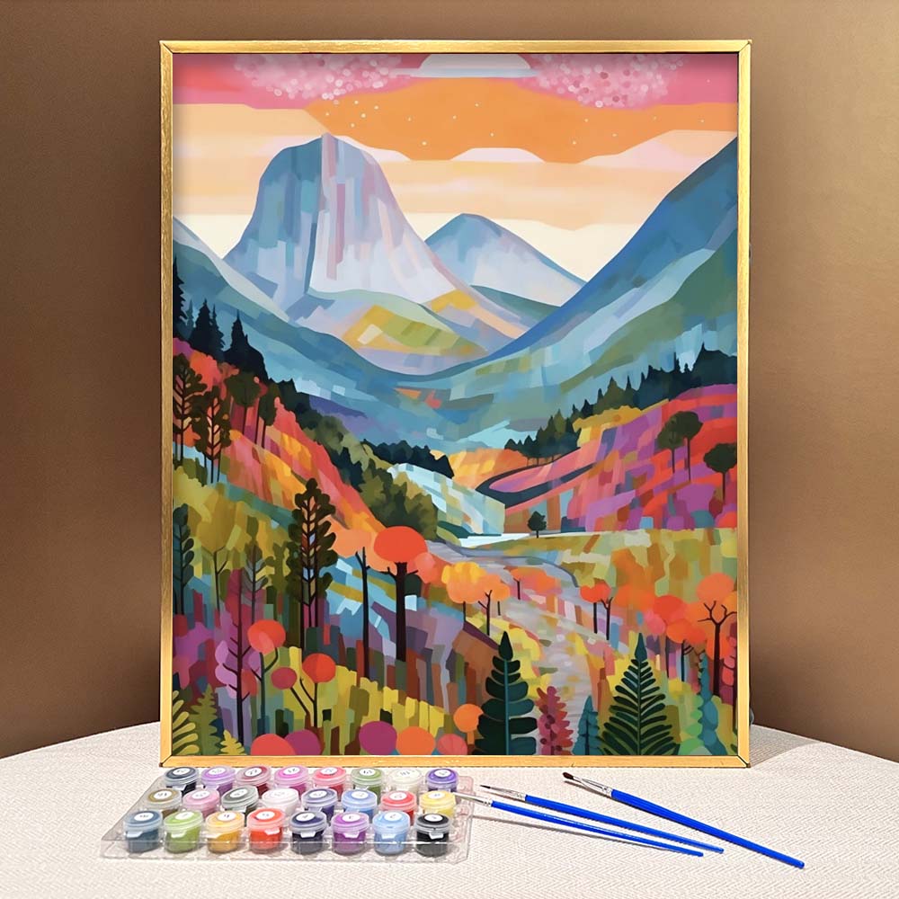 "Colorful Yosemite" Series by ColourMost™ #02 on El Capitan - 'Verve' | Original Paint by Numbers