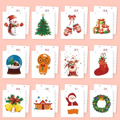 ColourMost™ 2026 Desk Calendar Series –  Christmas theme /Paint by Numbers(18.2cm x 22.5cm)