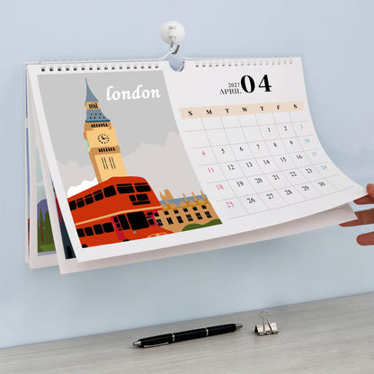 ColourMost™ 2027 Calendar Series – World Scenic Spots / Paint by Numbers(28.3cm x 21cm)