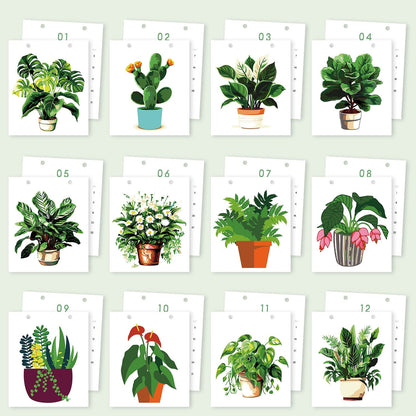 ColourMost™ 2026 Desk Calendar Series –  Plants /Paint by Numbers(18.2cm x 22.5cm)