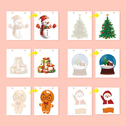 ColourMost™ 2026 Desk Calendar Series –  Christmas theme /Paint by Numbers(18.2cm x 22.5cm)