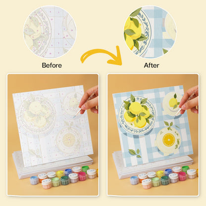 Mini Paint by Numbers Kit - La Dolce Vita ｜6 Canvas Panels