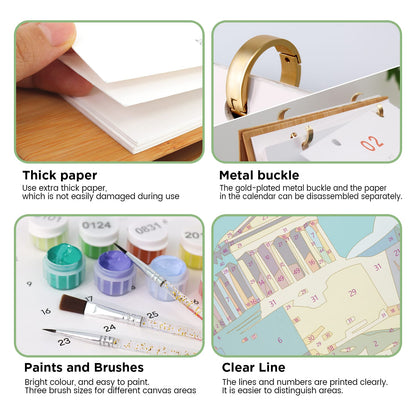 ColourMost™ 2027 Desk Calendar Series –  Wanderlust /Paint by Numbers(18.2cm x 22.5cm)