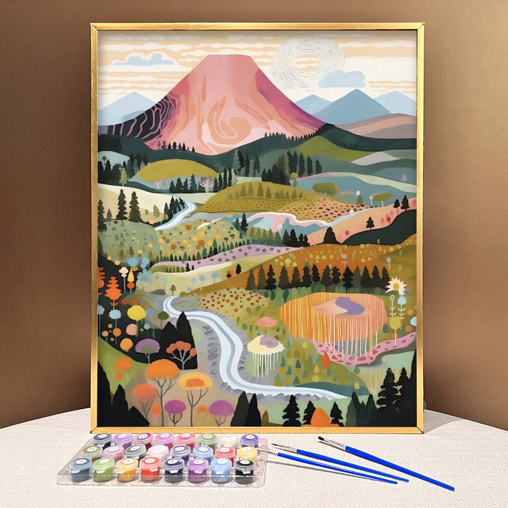 "Colorful Yellowstone" Series by ColourMost™ #23 - 'Aether' | Original Paint by Numbers (16"x20" / 40x50cm) | Also ship to UK, CA, AU, and NZ