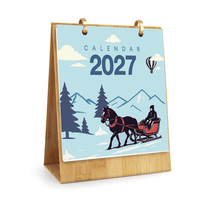 ColourMost™ 2027 Desk Calendar Series –  On the Move /Paint by Numbers(18.2cm x 22.5cm)