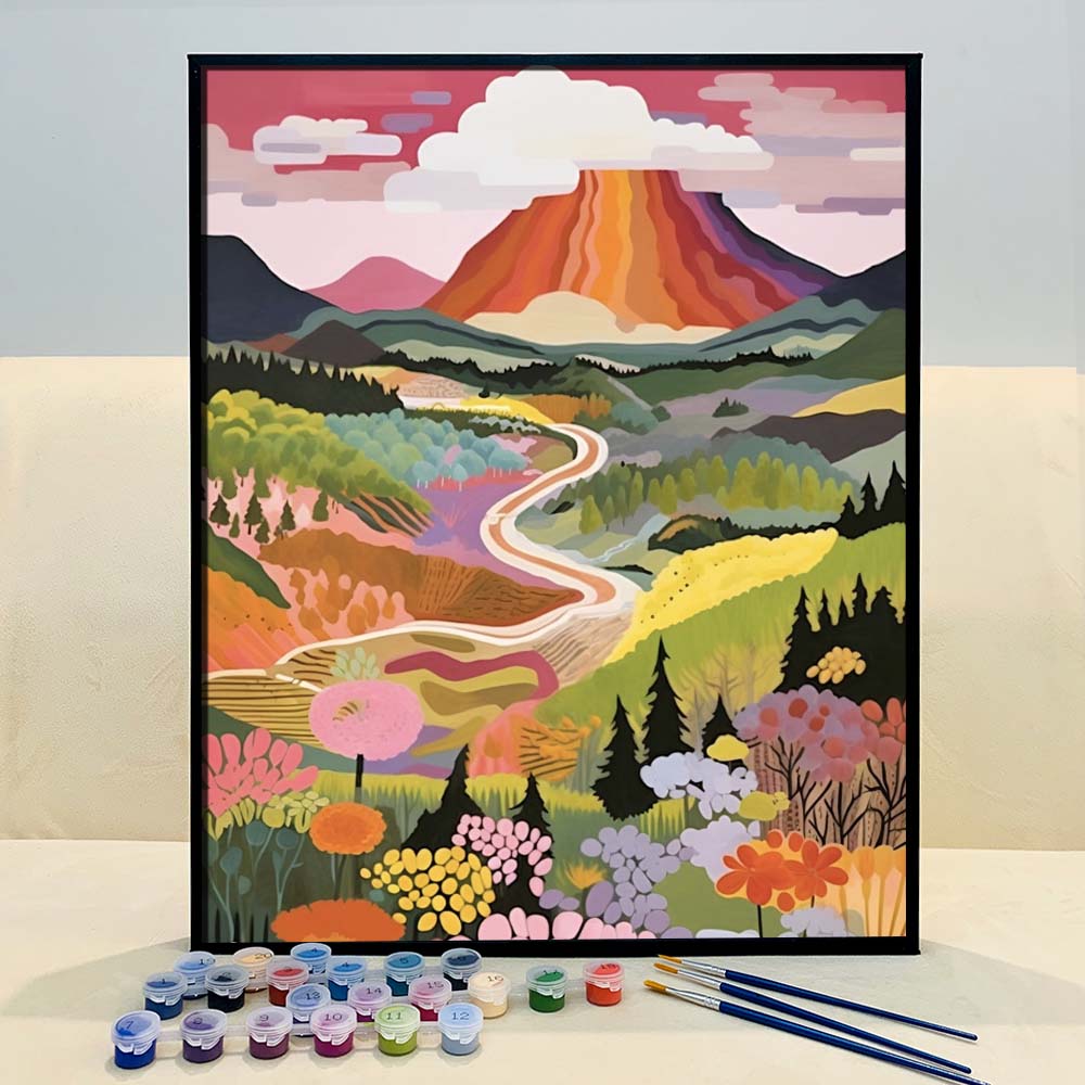 "Colorful Yellowstone" Series by ColourMost™ #29 - 'Serenity' | Original Paint by Numbers (16"x20" / 40x50cm) | Also ship to UK, CA, AU, and NZ