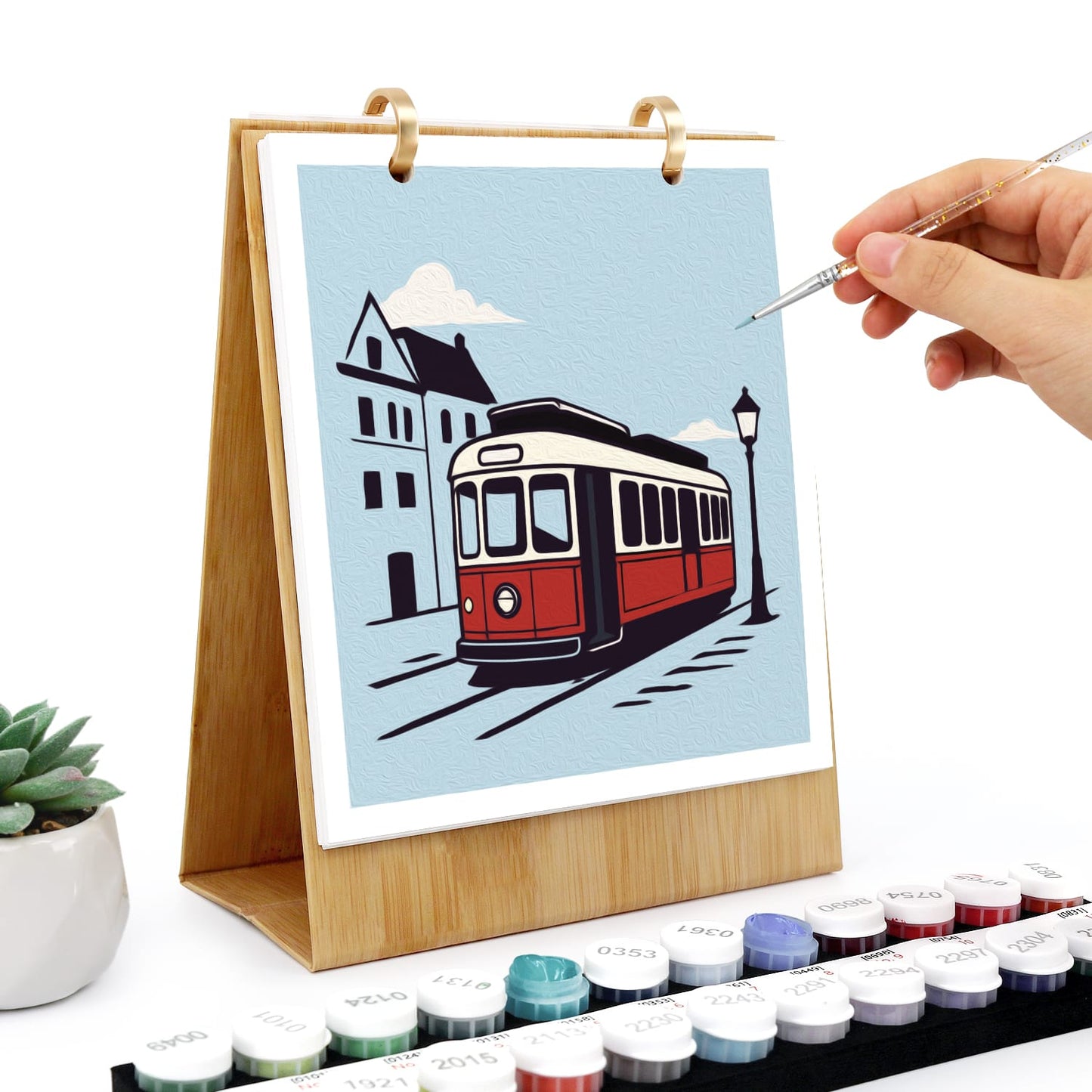ColourMost™ 2027 Desk Calendar Series –  On the Move /Paint by Numbers(18.2cm x 22.5cm)
