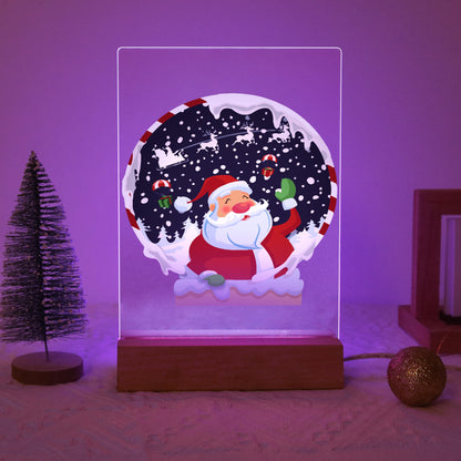 ColourMost™ LED Paint by Numbers Series #07: 'Santa Snow Globe' (6"x8" / 15x20cm)