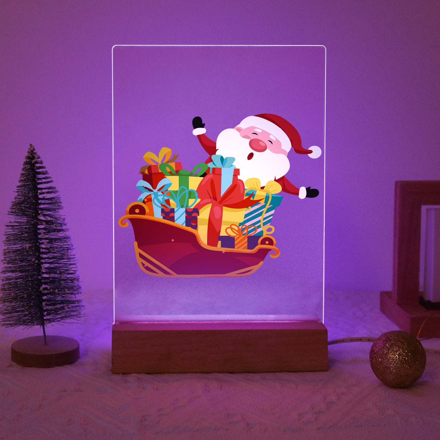 ColourMost™ LED Paint by Numbers Series #02: 'Santa Sleigh' (6"x8" / 15x20cm)