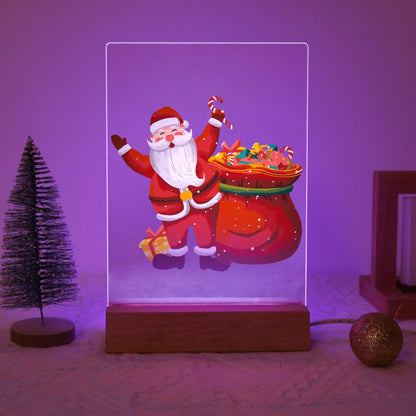 ColourMost™ LED Paint by Numbers Series #09: 'Santa with Gift Bag' (6"x8" / 15x20cm)