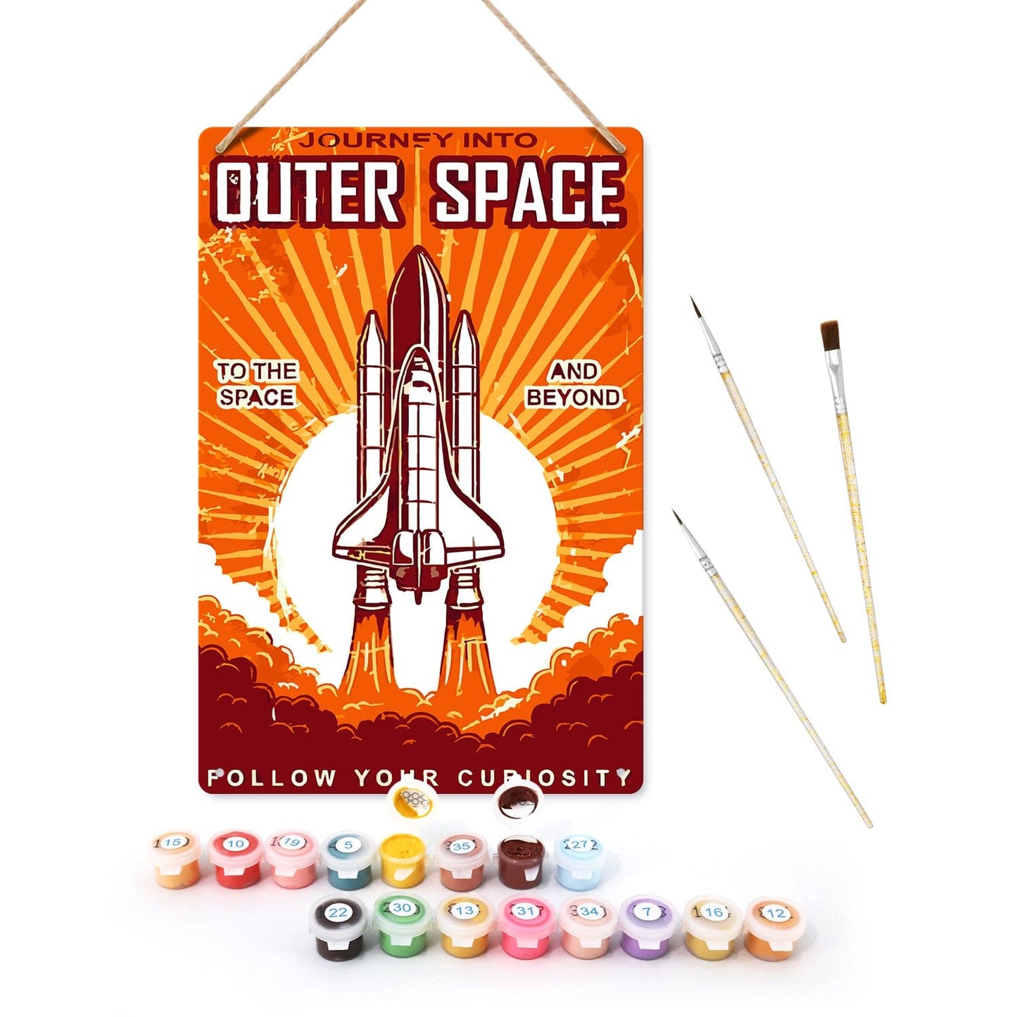 ColourMost™ Metal Bar/Posters Art Paint By Numbers- Journey Into Outer Space #15 (20x30cm /7.8"x11.8"）