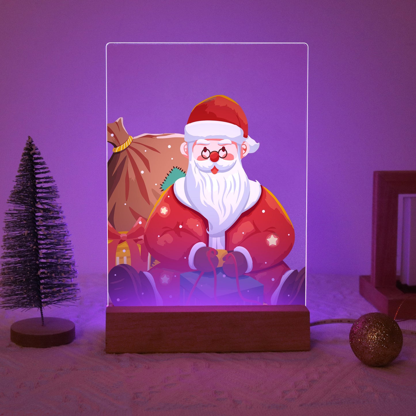 ColourMost™ LED Paint by Numbers Series #10: 'Classic Santa' (6"x8" / 15x20cm)