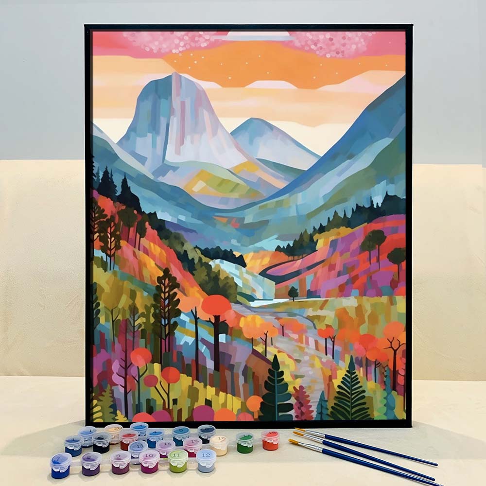 "Colorful Yosemite" Series by ColourMost™ #02 on El Capitan - 'Verve' | Original Paint by Numbers
